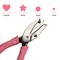 1mm Hole Punch Hole Puncher Paper Punch Punchers with Pink Grip for Craft Paper (Small Circle)